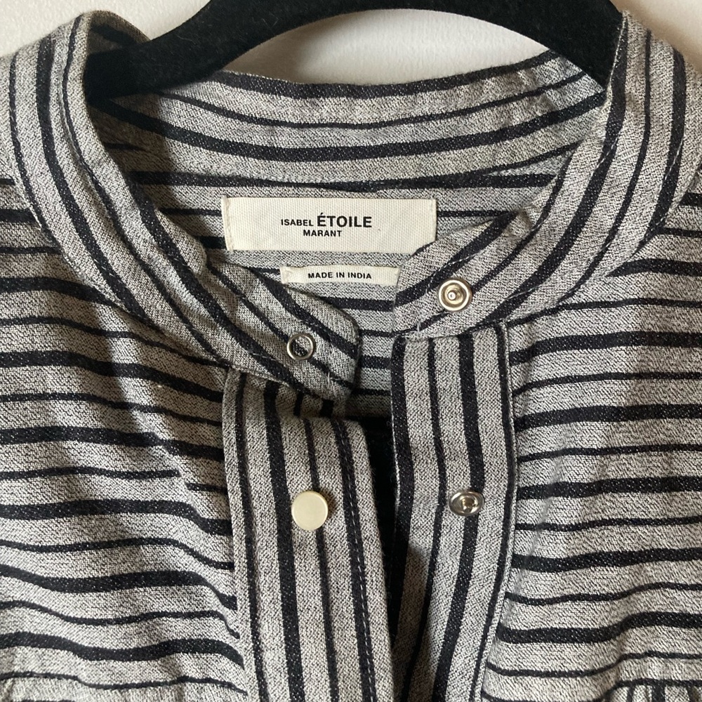 Étoile by Isabel Marant cotton stripe blouse sz S - Picture 5 of 16